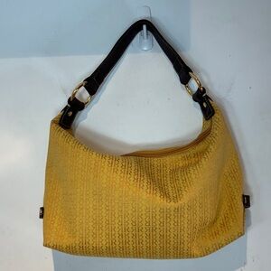 Vintage Pedro Rogado Y2K yellow and brown shoulder bag NWOT